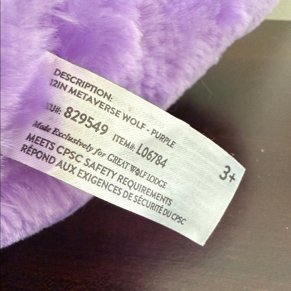 NWT Great Wolf Lodge Snowboard Sports Purple Plush Teddy Bear Winter Youth Girl - Picture 9 of 10